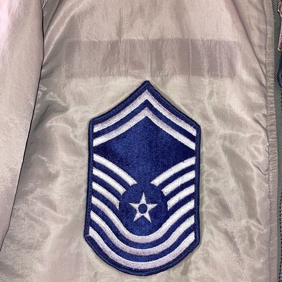 Vintage Mens MA-1 FLIGHT BOMBER JACKET SIZE XL Green - Picture 2 of 14